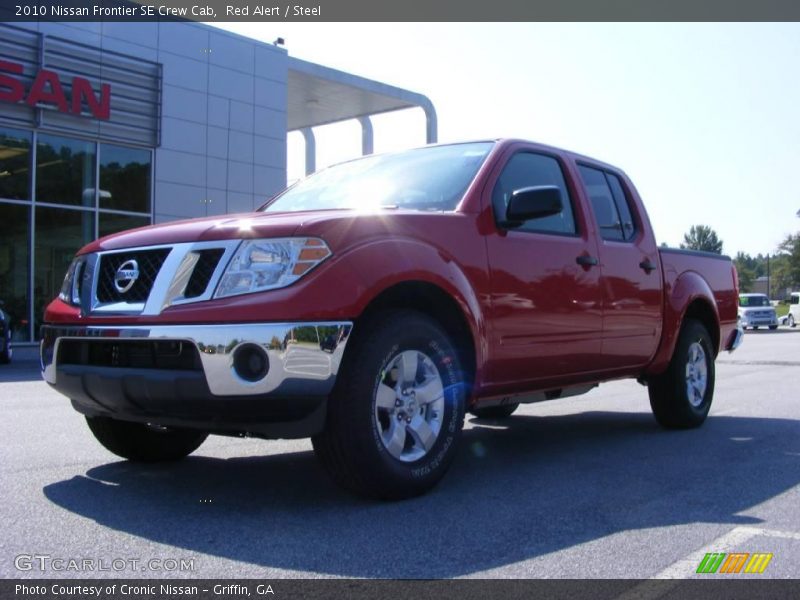 Red Alert / Steel 2010 Nissan Frontier SE Crew Cab