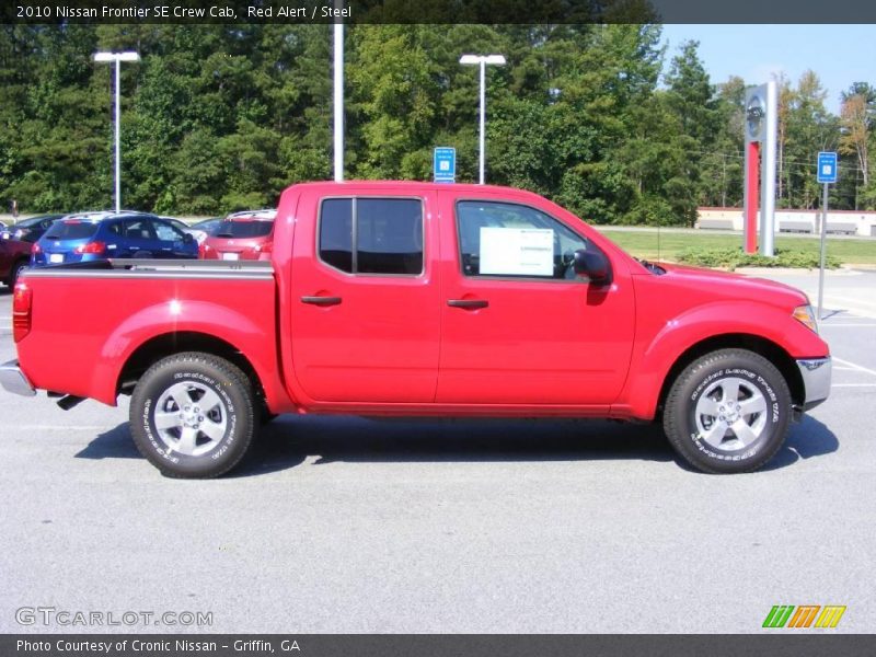 Red Alert / Steel 2010 Nissan Frontier SE Crew Cab