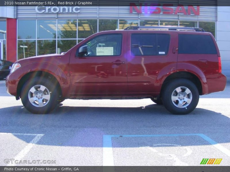 Red Brick / Graphite 2010 Nissan Pathfinder S FE+