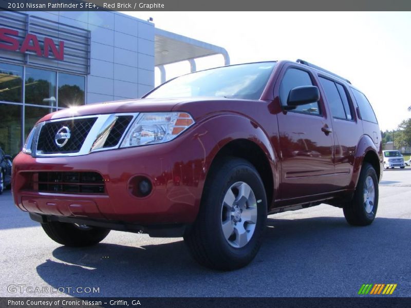 Red Brick / Graphite 2010 Nissan Pathfinder S FE+