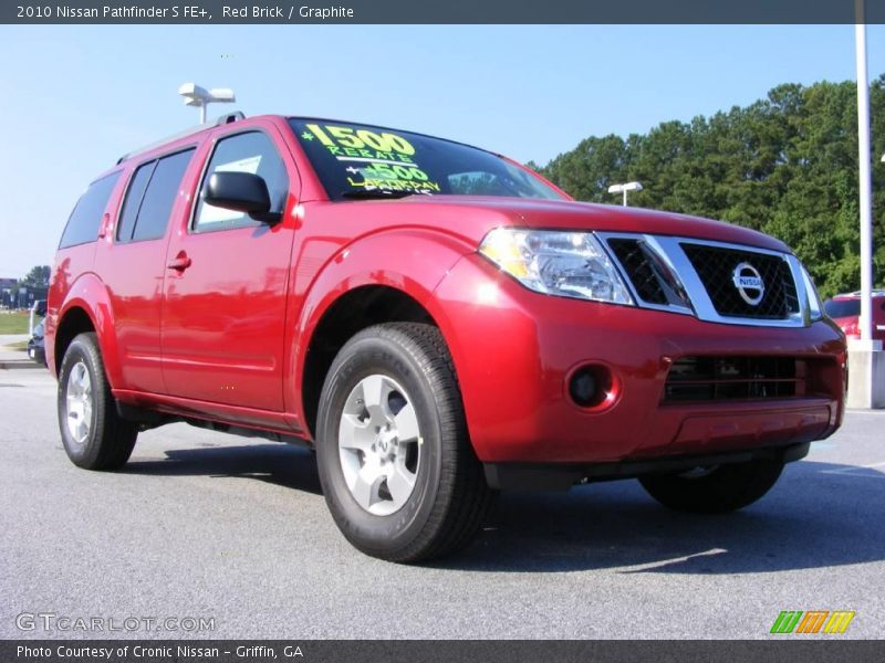 Red Brick / Graphite 2010 Nissan Pathfinder S FE+