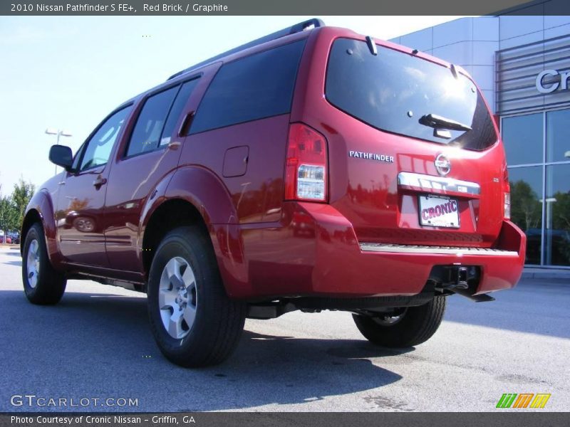 Red Brick / Graphite 2010 Nissan Pathfinder S FE+