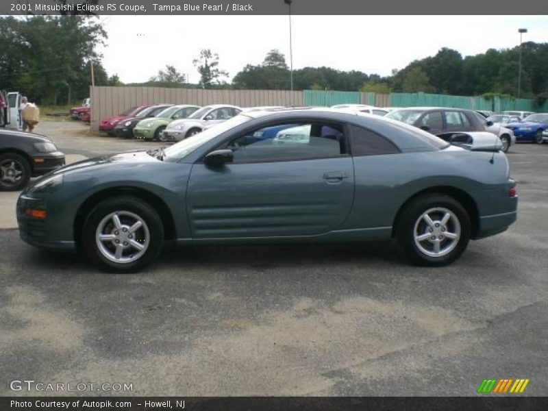 Tampa Blue Pearl / Black 2001 Mitsubishi Eclipse RS Coupe
