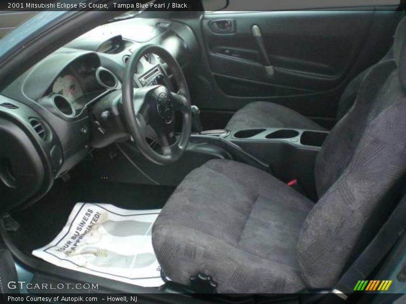 Tampa Blue Pearl / Black 2001 Mitsubishi Eclipse RS Coupe