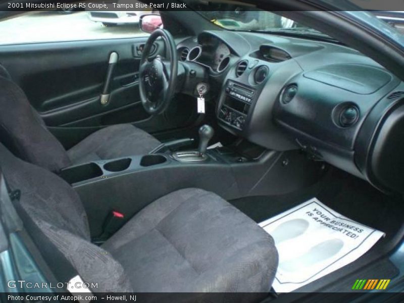 Tampa Blue Pearl / Black 2001 Mitsubishi Eclipse RS Coupe