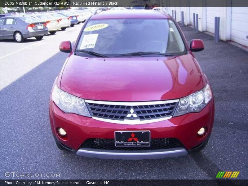 Rally Red Metallic / Black 2009 Mitsubishi Outlander XLS 4WD