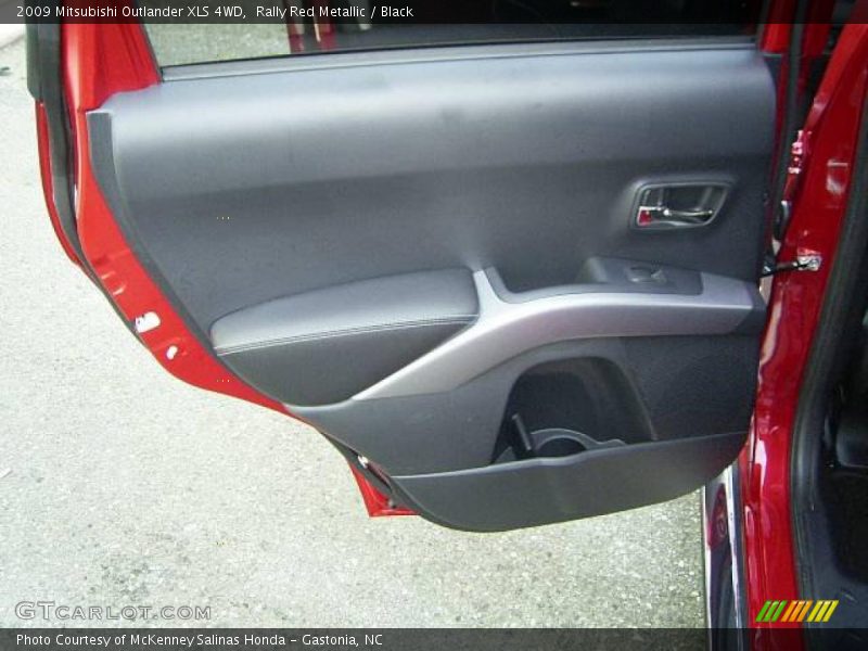 Rally Red Metallic / Black 2009 Mitsubishi Outlander XLS 4WD