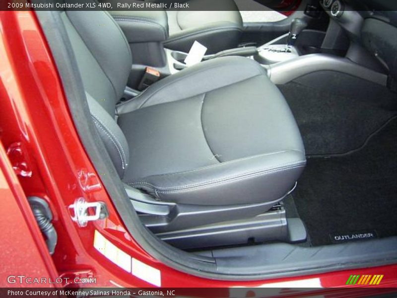 Rally Red Metallic / Black 2009 Mitsubishi Outlander XLS 4WD