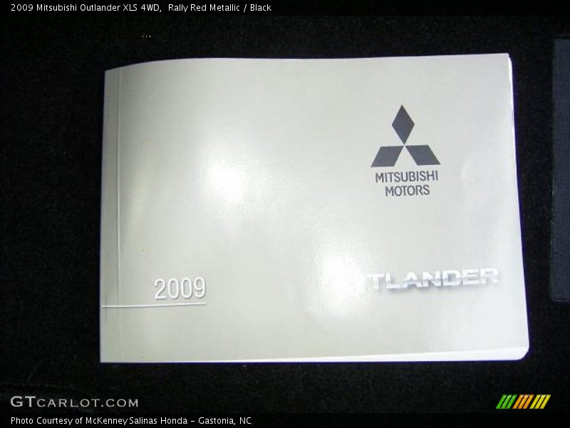Rally Red Metallic / Black 2009 Mitsubishi Outlander XLS 4WD