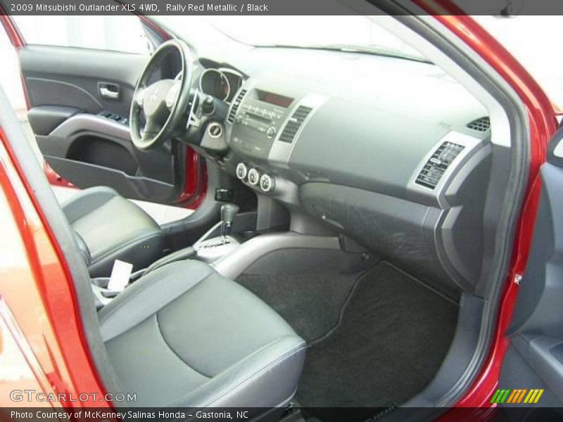 Rally Red Metallic / Black 2009 Mitsubishi Outlander XLS 4WD