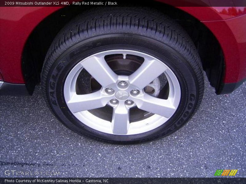 Rally Red Metallic / Black 2009 Mitsubishi Outlander XLS 4WD