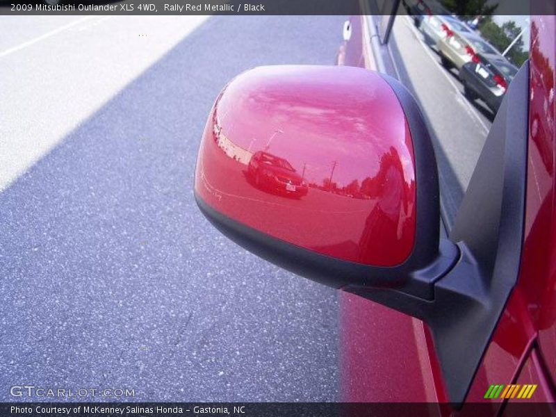 Rally Red Metallic / Black 2009 Mitsubishi Outlander XLS 4WD