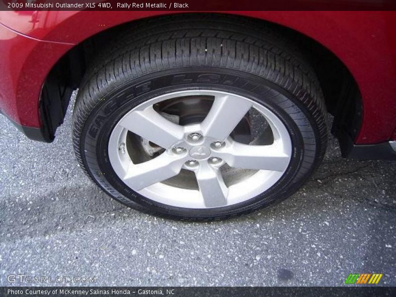 Rally Red Metallic / Black 2009 Mitsubishi Outlander XLS 4WD