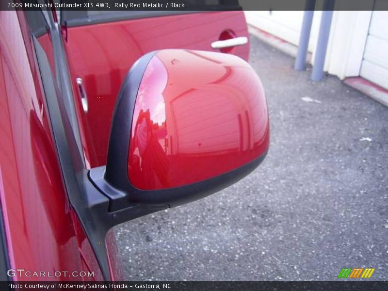 Rally Red Metallic / Black 2009 Mitsubishi Outlander XLS 4WD
