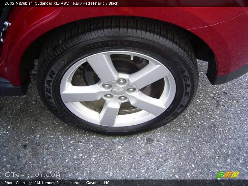 Rally Red Metallic / Black 2009 Mitsubishi Outlander XLS 4WD