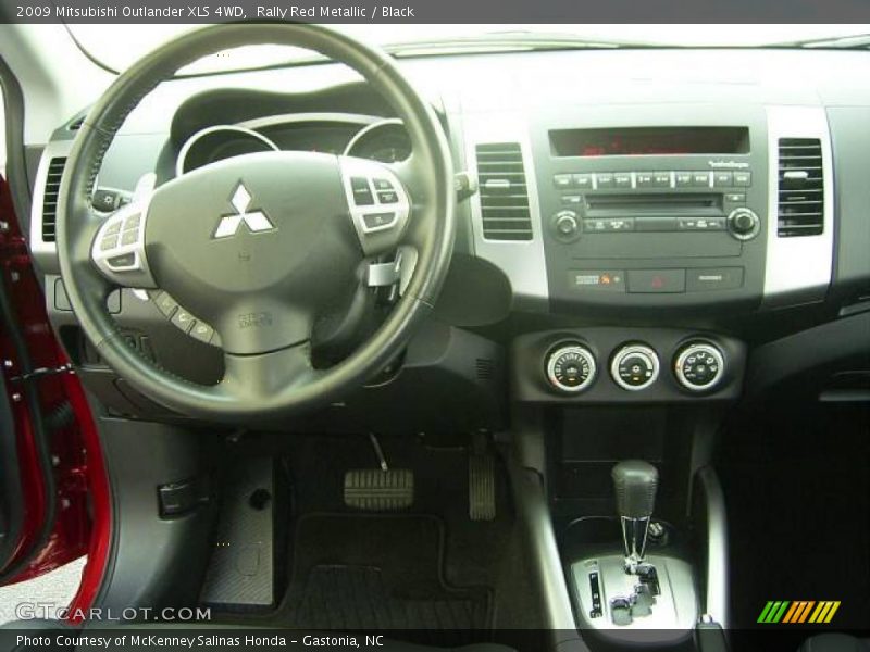 Rally Red Metallic / Black 2009 Mitsubishi Outlander XLS 4WD