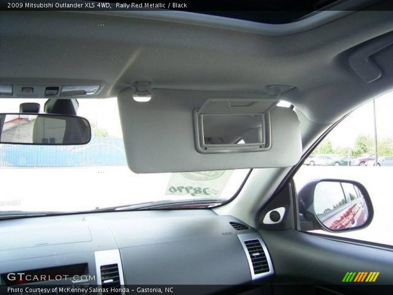 Rally Red Metallic / Black 2009 Mitsubishi Outlander XLS 4WD