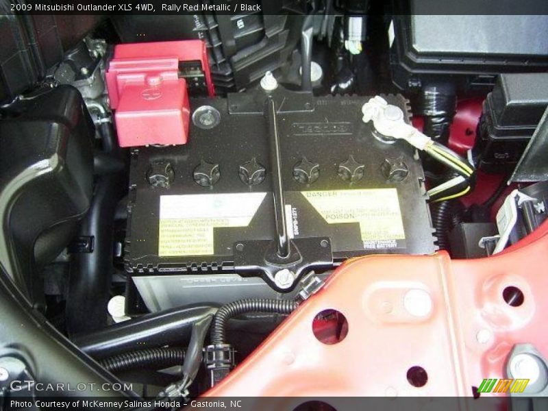 Rally Red Metallic / Black 2009 Mitsubishi Outlander XLS 4WD