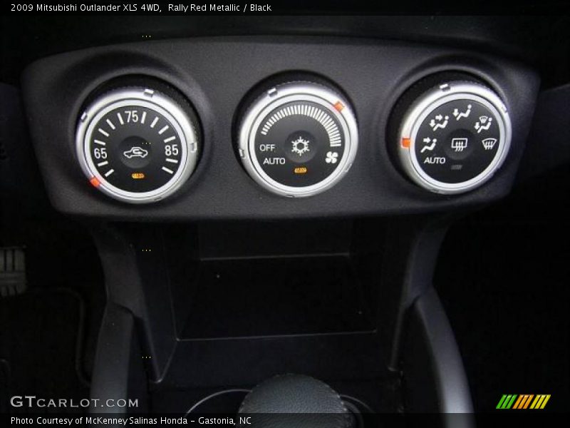 Rally Red Metallic / Black 2009 Mitsubishi Outlander XLS 4WD