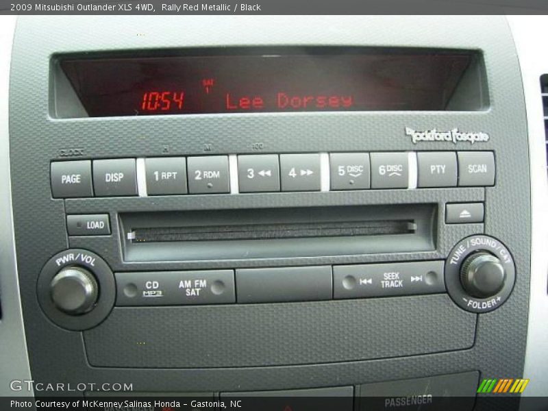 Rally Red Metallic / Black 2009 Mitsubishi Outlander XLS 4WD