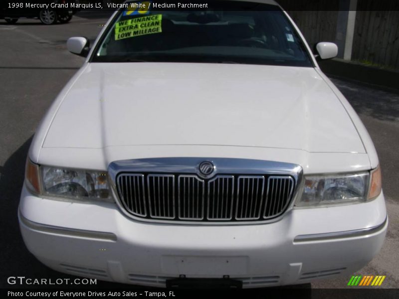 Vibrant White / Medium Parchment 1998 Mercury Grand Marquis LS