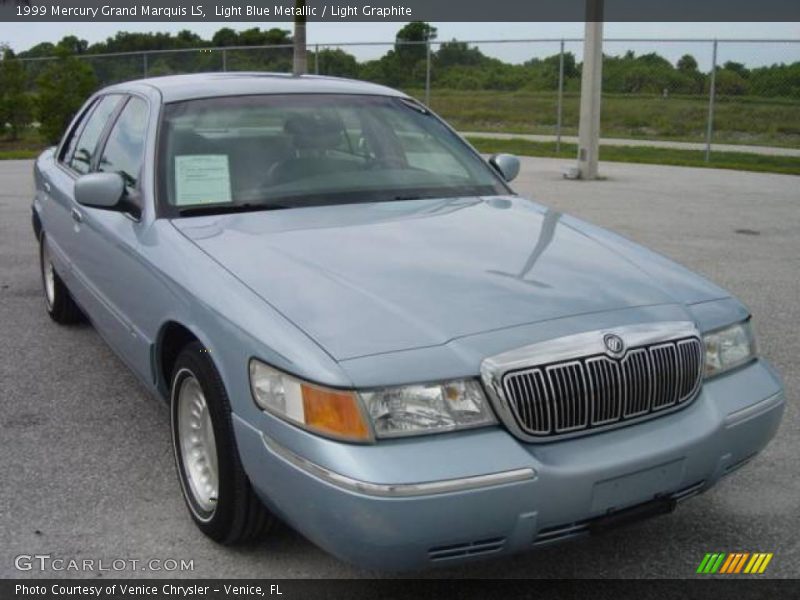 Light Blue Metallic / Light Graphite 1999 Mercury Grand Marquis LS