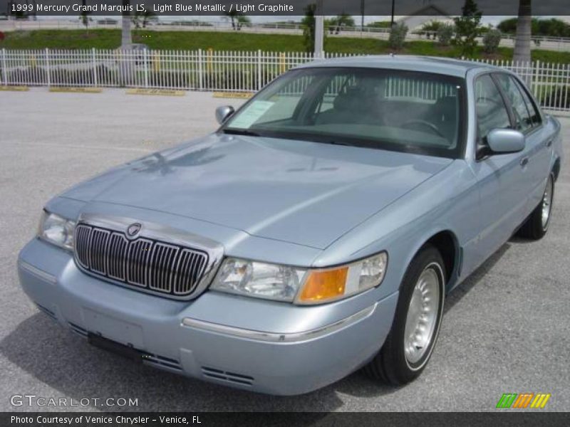 Light Blue Metallic / Light Graphite 1999 Mercury Grand Marquis LS