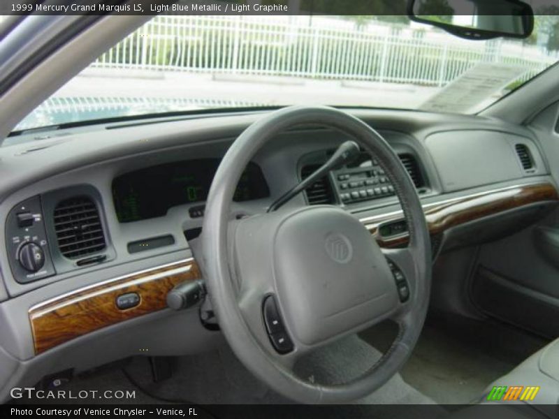 Light Blue Metallic / Light Graphite 1999 Mercury Grand Marquis LS