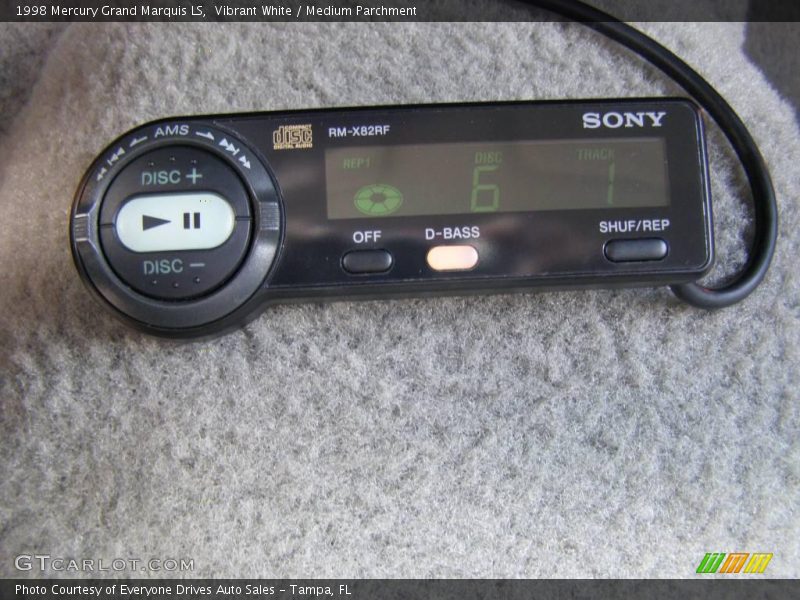 Vibrant White / Medium Parchment 1998 Mercury Grand Marquis LS