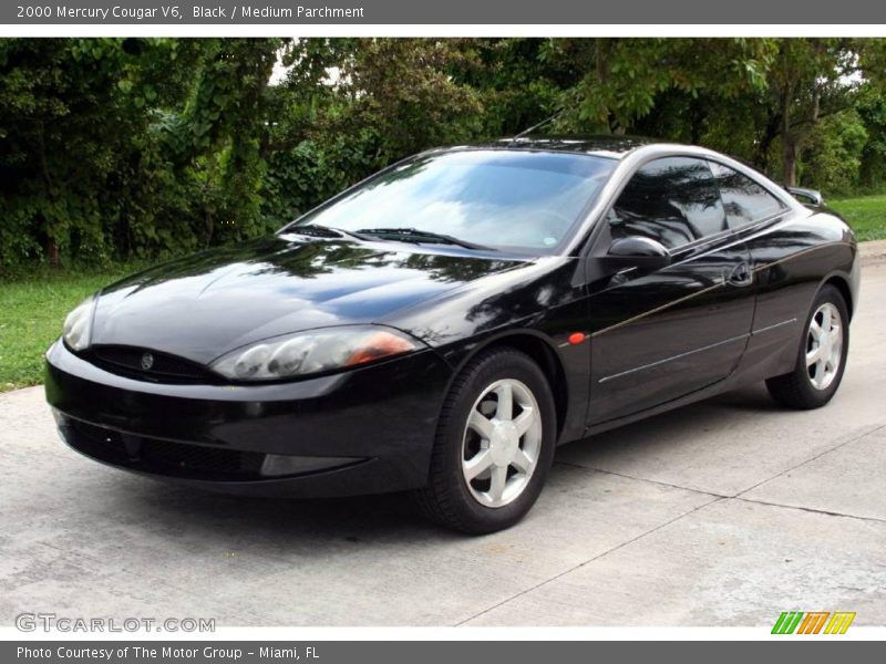 Black / Medium Parchment 2000 Mercury Cougar V6