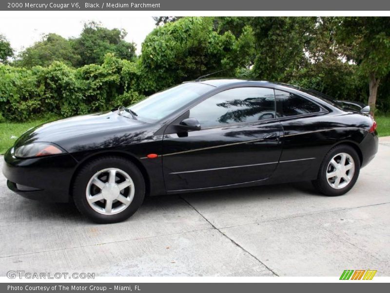 Black / Medium Parchment 2000 Mercury Cougar V6