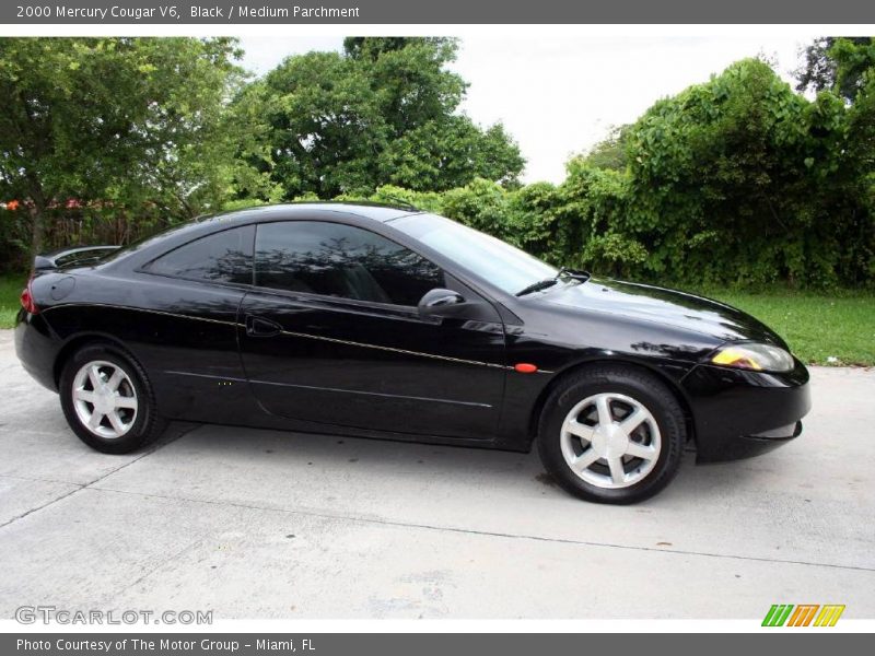 Black / Medium Parchment 2000 Mercury Cougar V6