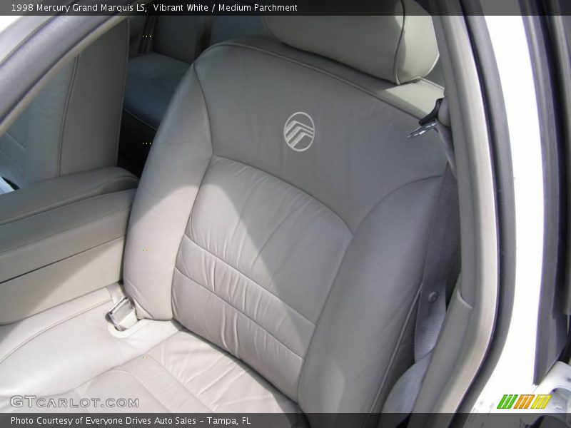 Vibrant White / Medium Parchment 1998 Mercury Grand Marquis LS