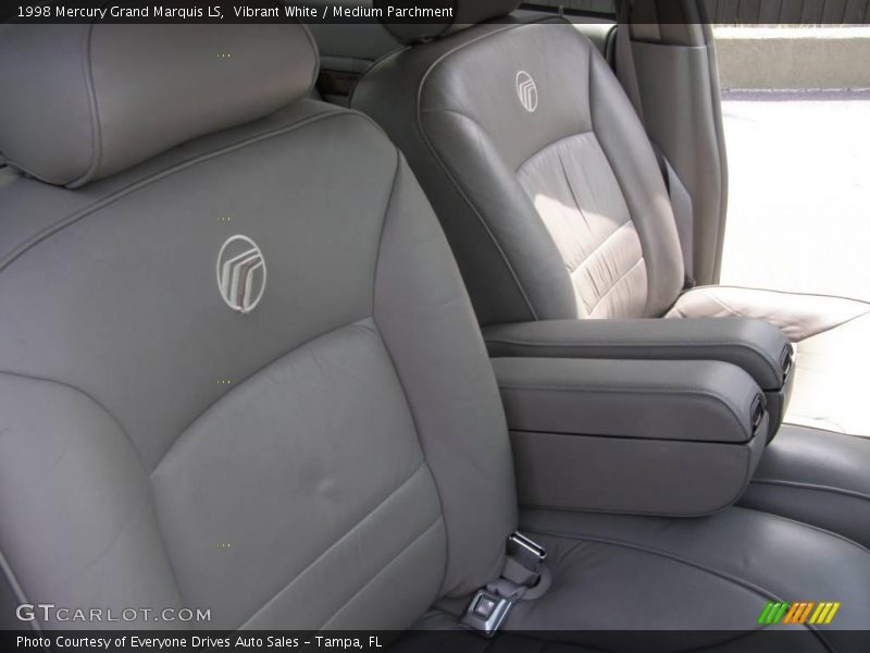 Vibrant White / Medium Parchment 1998 Mercury Grand Marquis LS