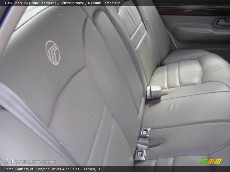 Vibrant White / Medium Parchment 1998 Mercury Grand Marquis LS