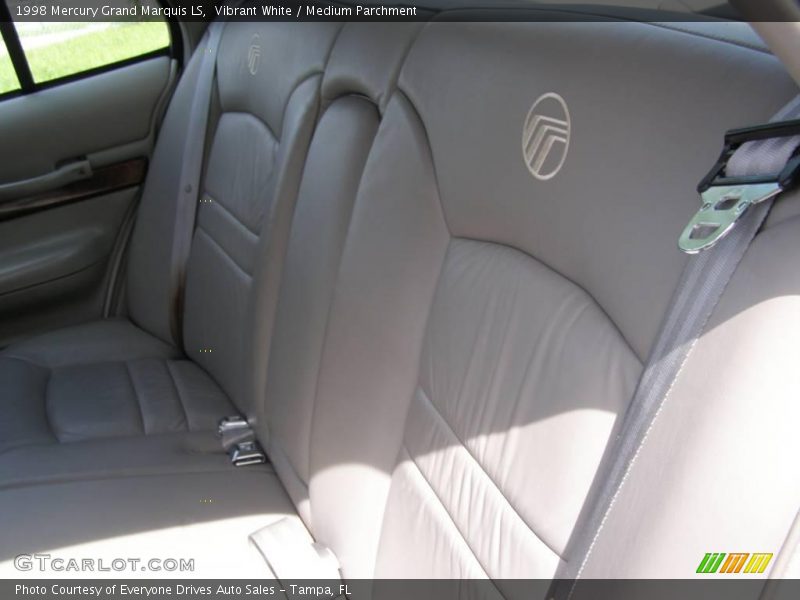 Vibrant White / Medium Parchment 1998 Mercury Grand Marquis LS