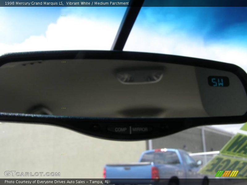 Vibrant White / Medium Parchment 1998 Mercury Grand Marquis LS