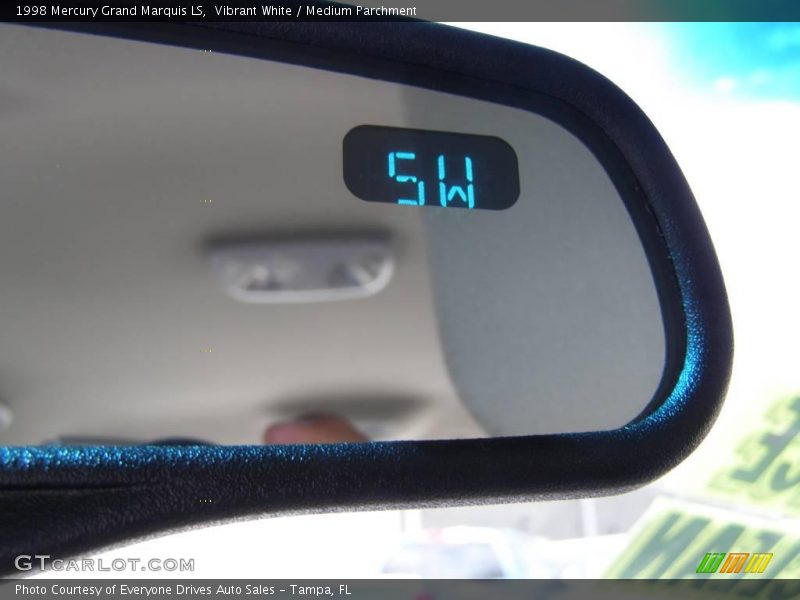 Vibrant White / Medium Parchment 1998 Mercury Grand Marquis LS