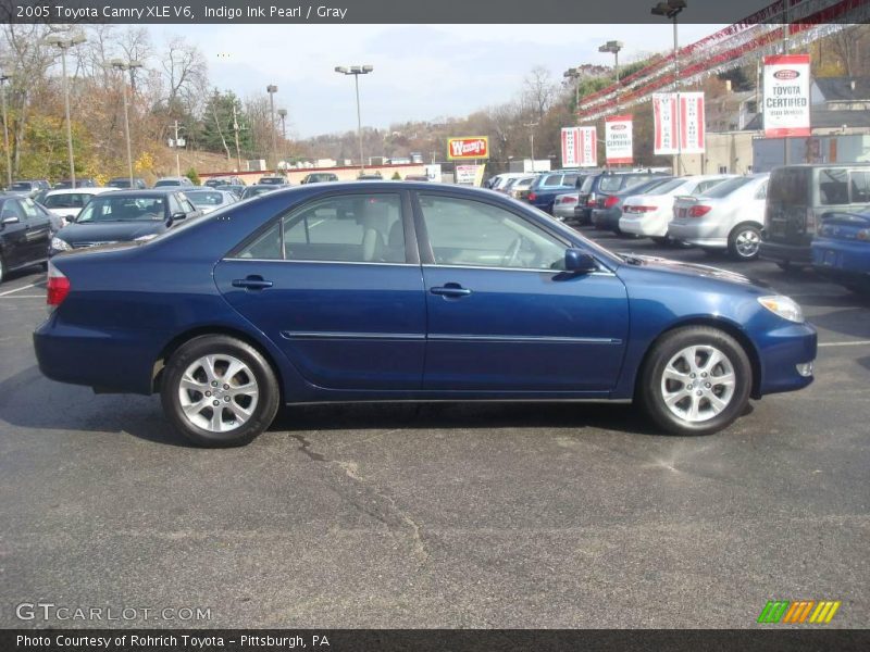 Indigo Ink Pearl / Gray 2005 Toyota Camry XLE V6