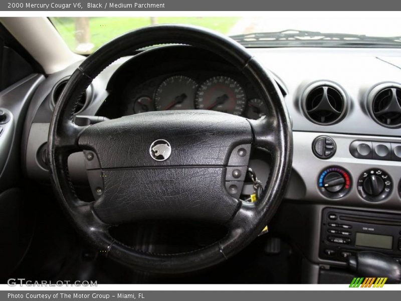 Black / Medium Parchment 2000 Mercury Cougar V6