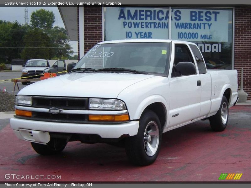 Summit White / Graphite 1999 Chevrolet S10 LS Extended Cab