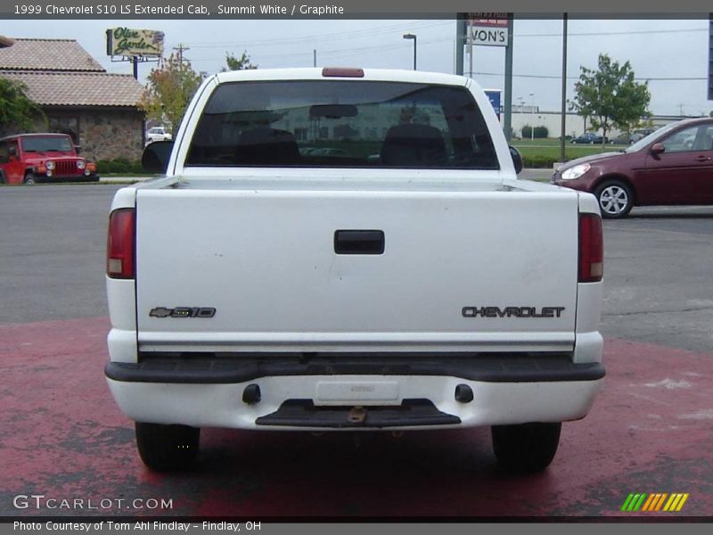 Summit White / Graphite 1999 Chevrolet S10 LS Extended Cab