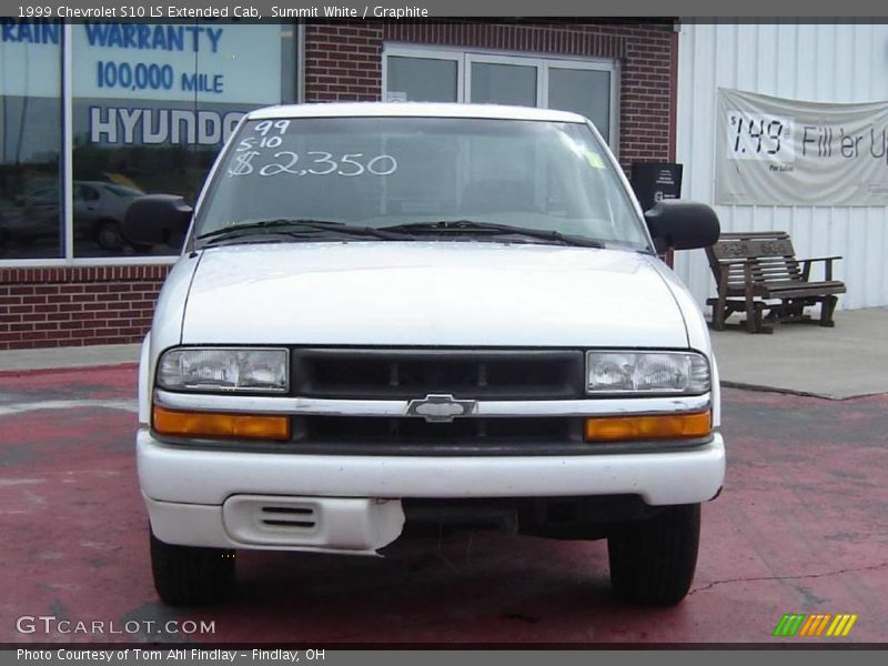 Summit White / Graphite 1999 Chevrolet S10 LS Extended Cab