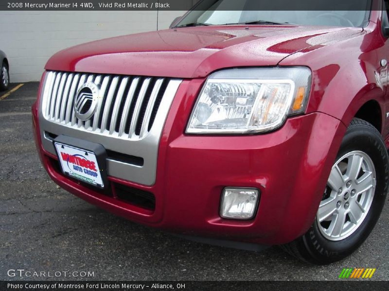 Vivid Red Metallic / Black 2008 Mercury Mariner I4 4WD
