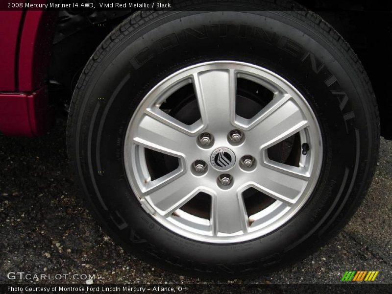 Vivid Red Metallic / Black 2008 Mercury Mariner I4 4WD