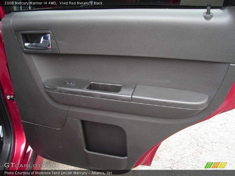 Vivid Red Metallic / Black 2008 Mercury Mariner I4 4WD