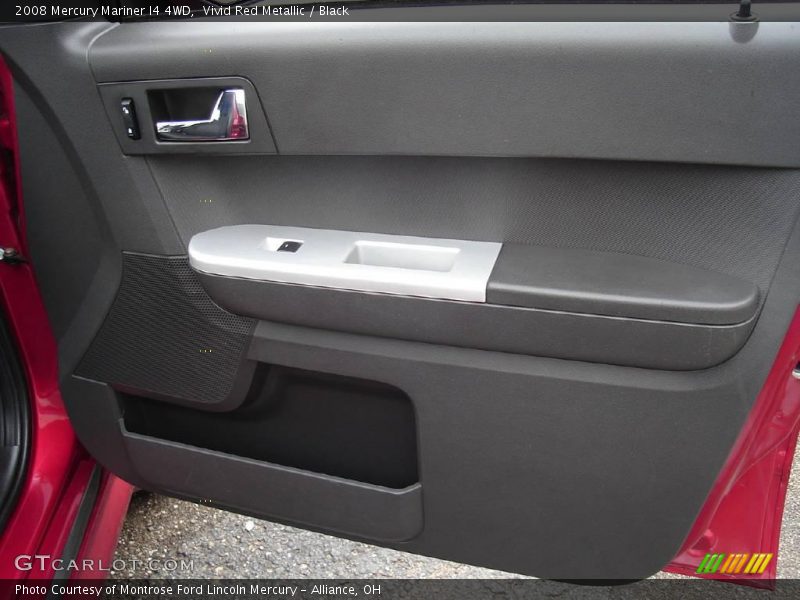 Vivid Red Metallic / Black 2008 Mercury Mariner I4 4WD