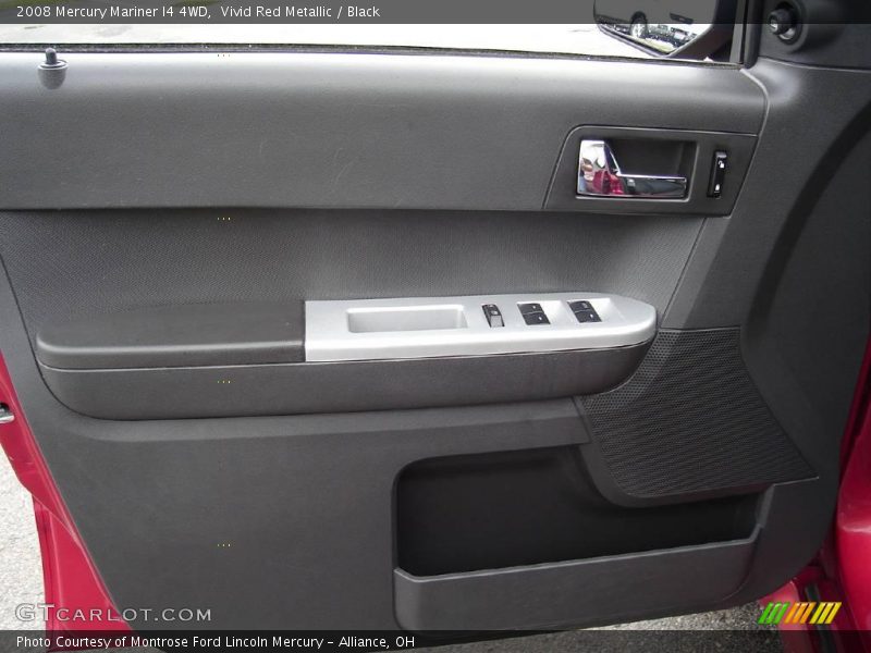 Vivid Red Metallic / Black 2008 Mercury Mariner I4 4WD