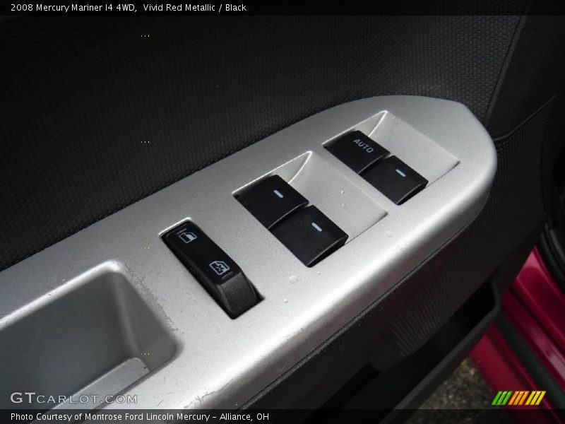 Vivid Red Metallic / Black 2008 Mercury Mariner I4 4WD