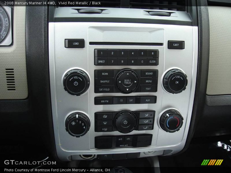 Vivid Red Metallic / Black 2008 Mercury Mariner I4 4WD